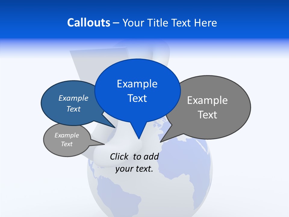 A Person Sitting On Top Of A Globe With A Laptop PowerPoint Template