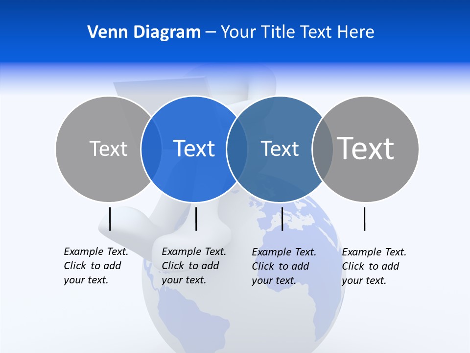 A Person Sitting On Top Of A Globe With A Laptop PowerPoint Template