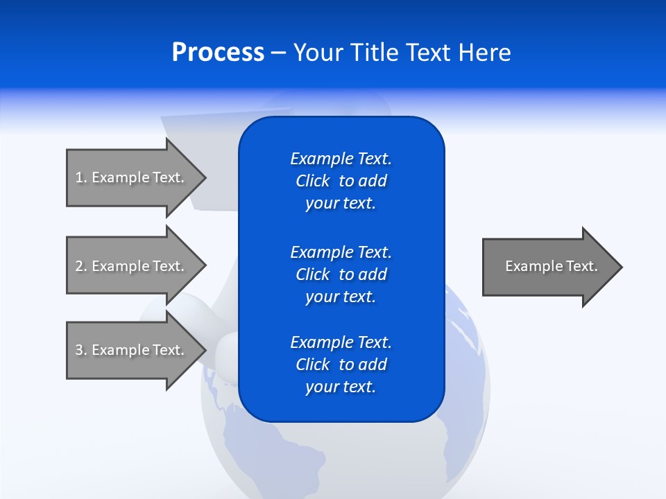A Person Sitting On Top Of A Globe With A Laptop PowerPoint Template