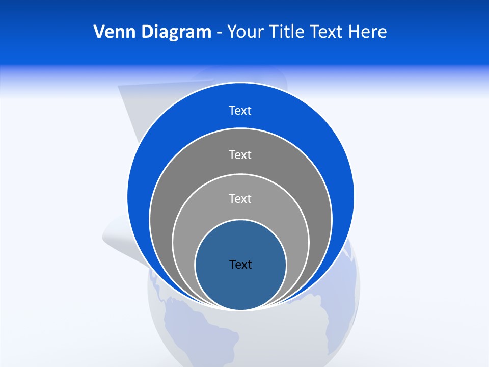 A Person Sitting On Top Of A Globe With A Laptop PowerPoint Template