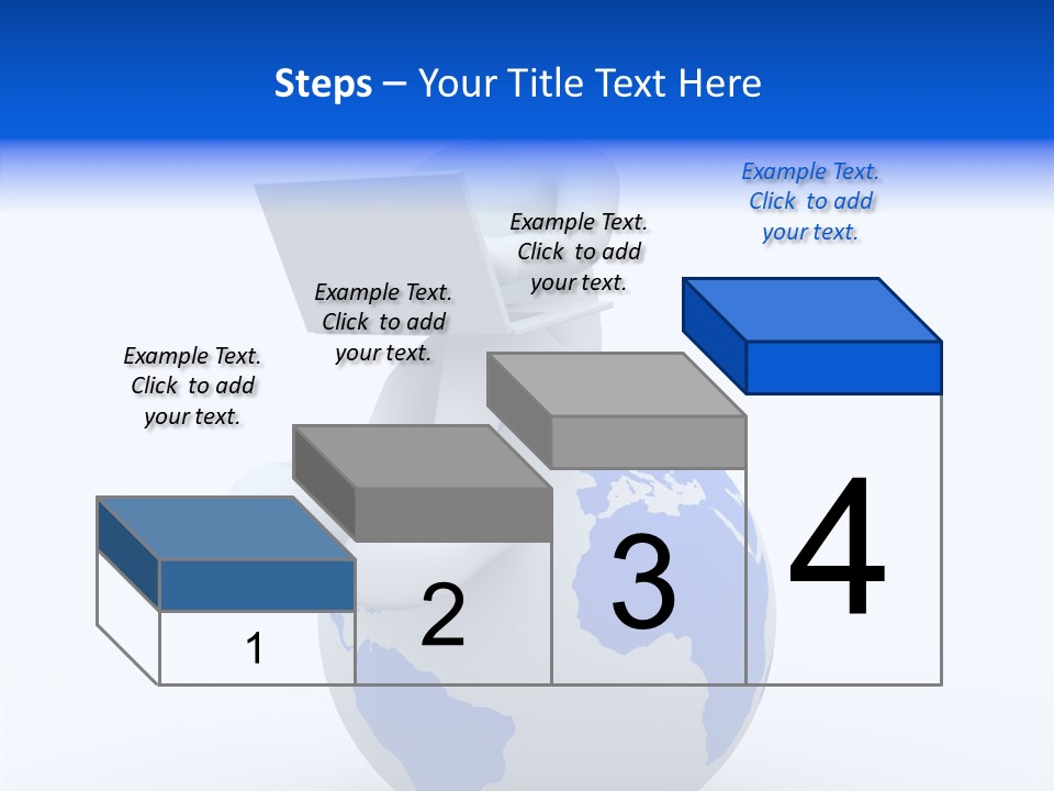A Person Sitting On Top Of A Globe With A Laptop PowerPoint Template