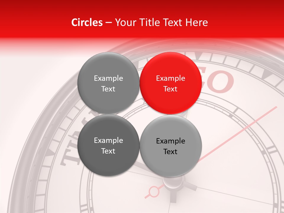 Metal Clock Webpage PowerPoint Template