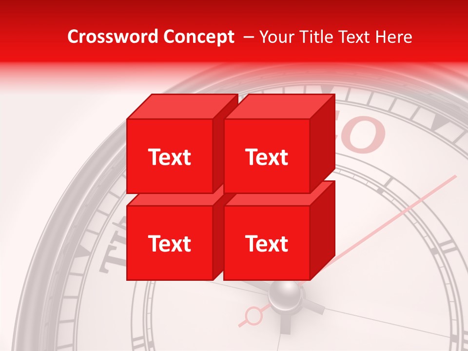 Metal Clock Webpage PowerPoint Template
