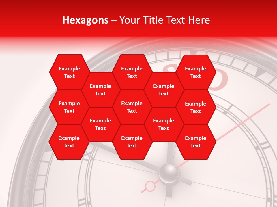 Metal Clock Webpage PowerPoint Template