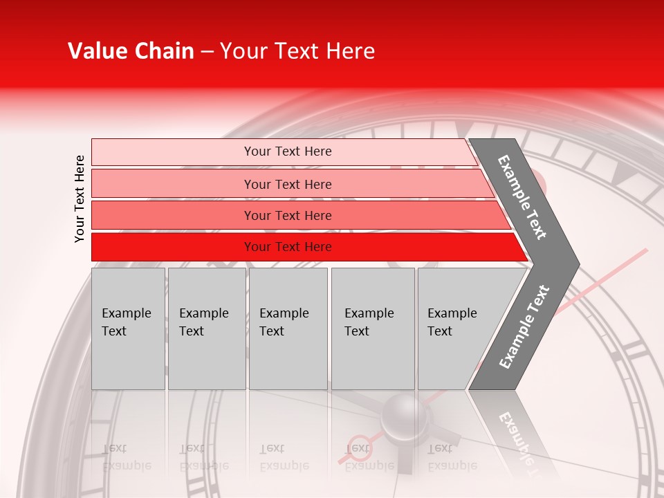 Metal Clock Webpage PowerPoint Template