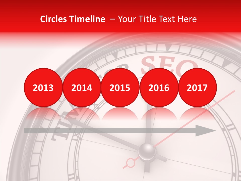 Metal Clock Webpage PowerPoint Template