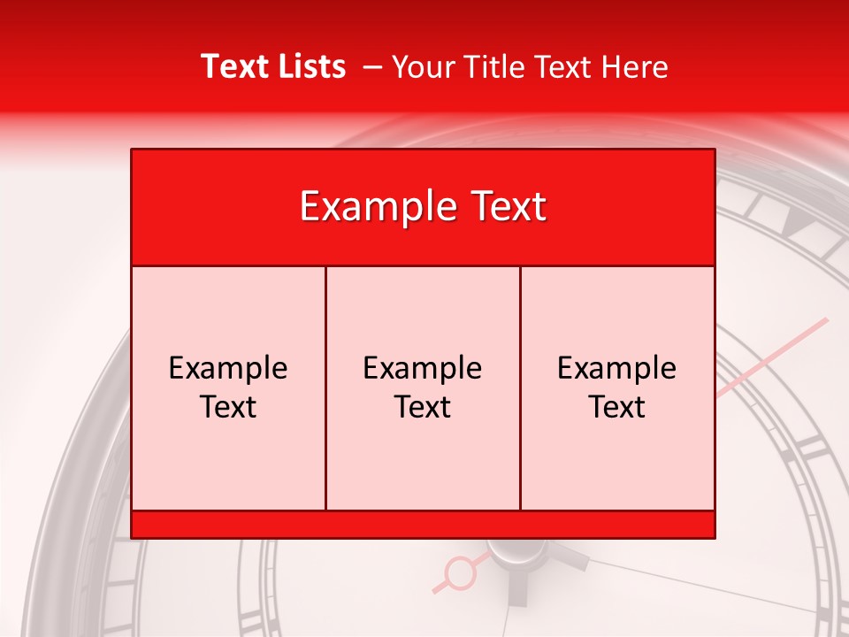 Metal Clock Webpage PowerPoint Template