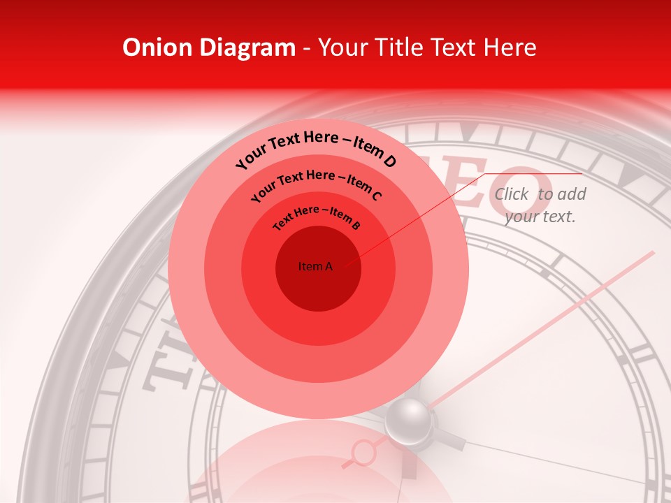 Metal Clock Webpage PowerPoint Template