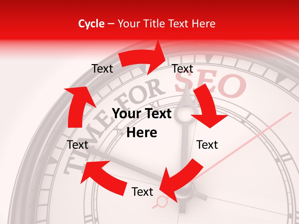 Metal Clock Webpage PowerPoint Template