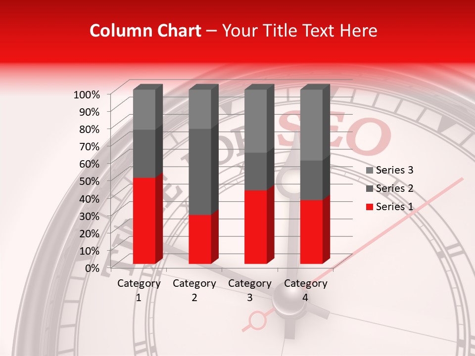 Metal Clock Webpage PowerPoint Template