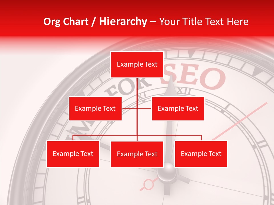 Metal Clock Webpage PowerPoint Template