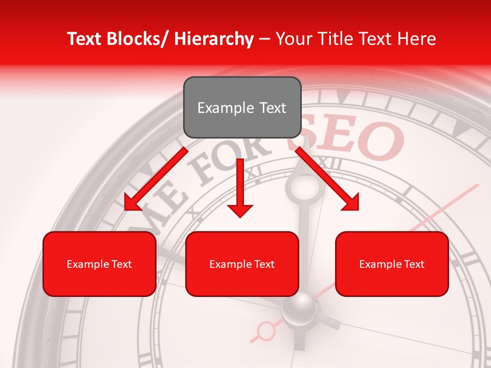 Metal Clock Webpage PowerPoint Template