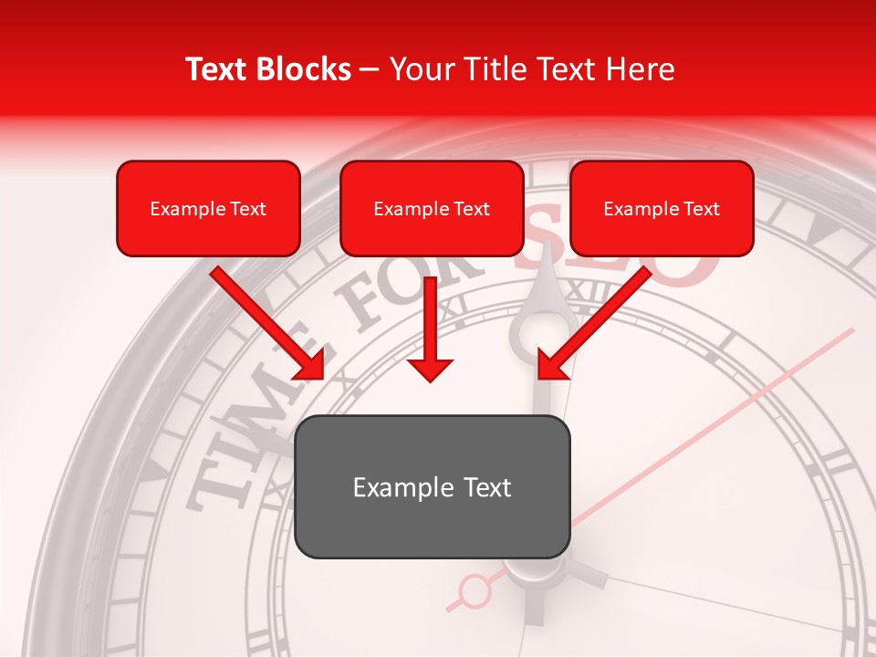 Metal Clock Webpage PowerPoint Template