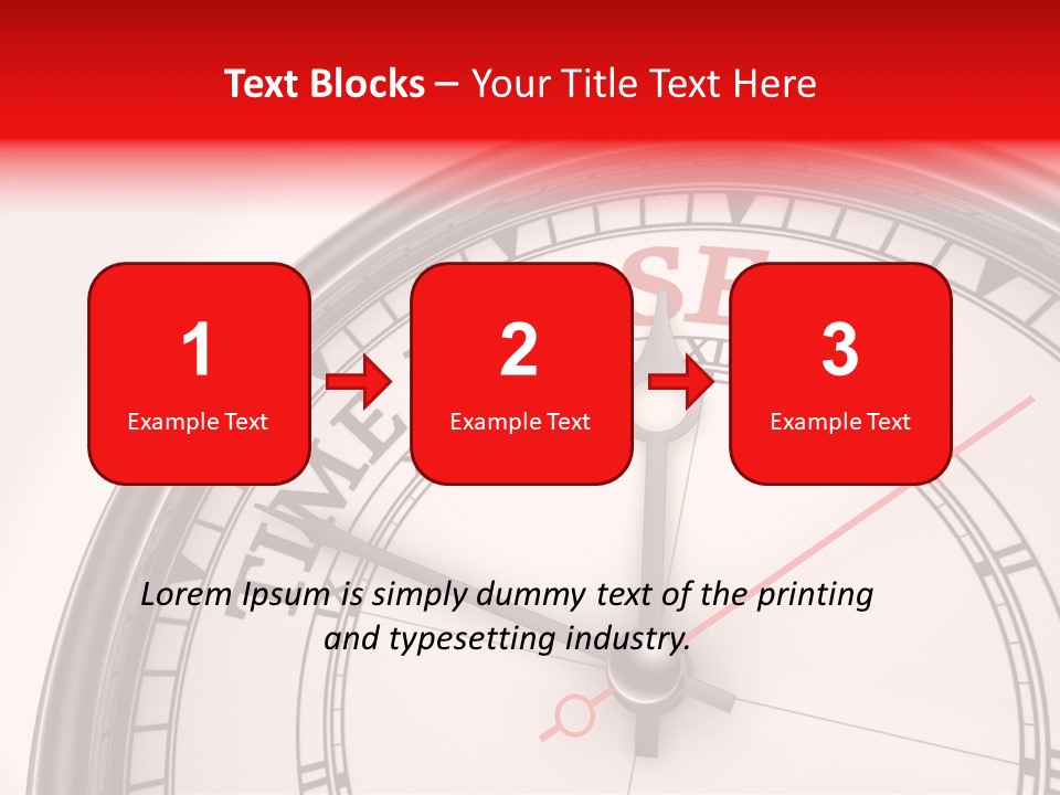 Metal Clock Webpage PowerPoint Template