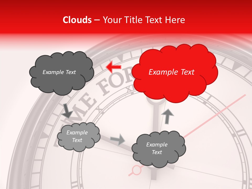 Metal Clock Webpage PowerPoint Template
