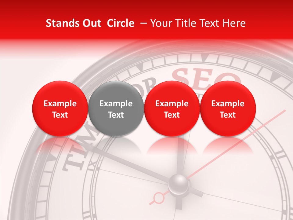 Metal Clock Webpage PowerPoint Template