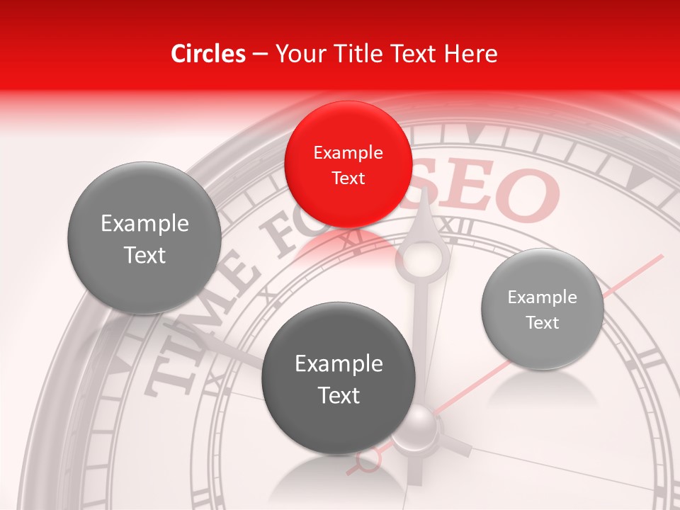 Metal Clock Webpage PowerPoint Template