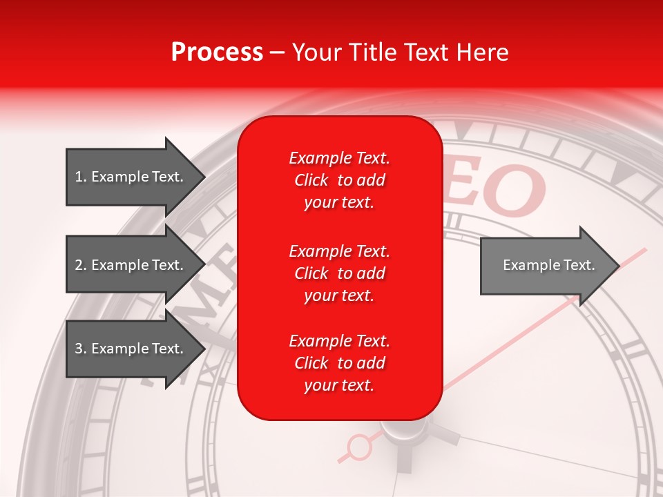 Metal Clock Webpage PowerPoint Template