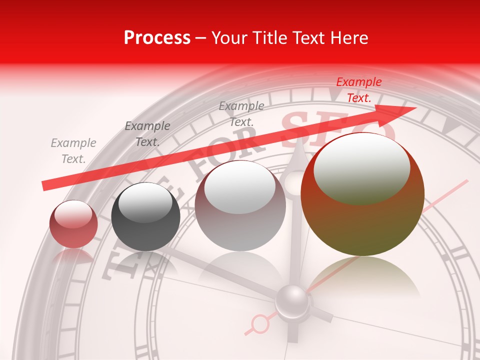 Metal Clock Webpage PowerPoint Template