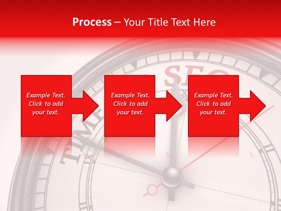 Metal Clock Webpage PowerPoint Template
