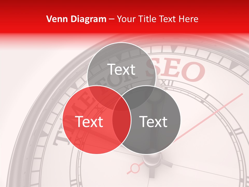 Metal Clock Webpage PowerPoint Template