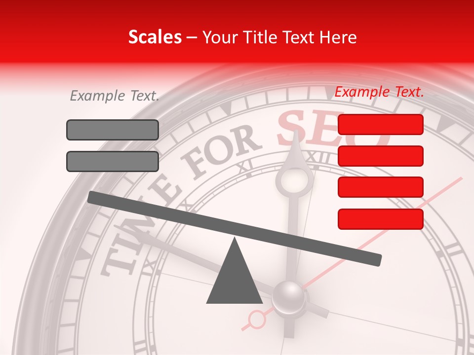 Metal Clock Webpage PowerPoint Template