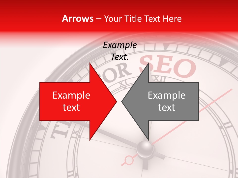 Metal Clock Webpage PowerPoint Template