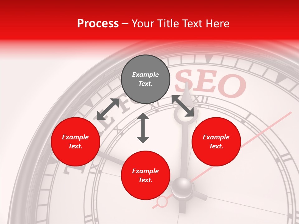 Metal Clock Webpage PowerPoint Template