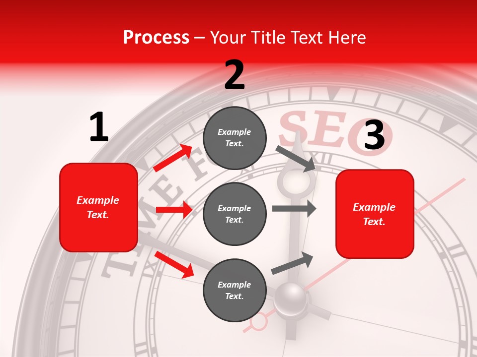 Metal Clock Webpage PowerPoint Template