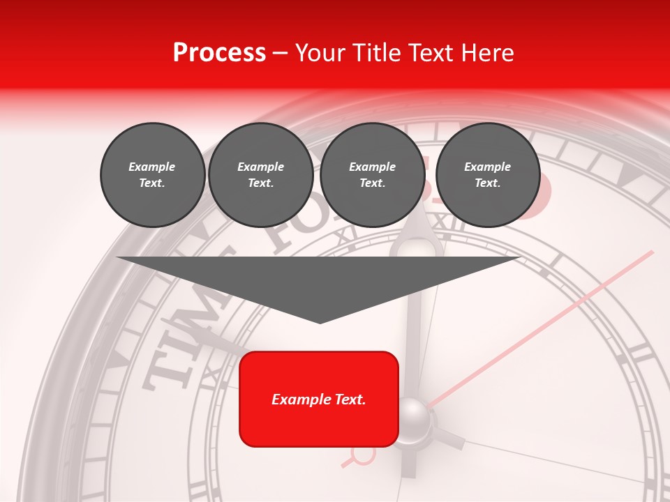 Metal Clock Webpage PowerPoint Template