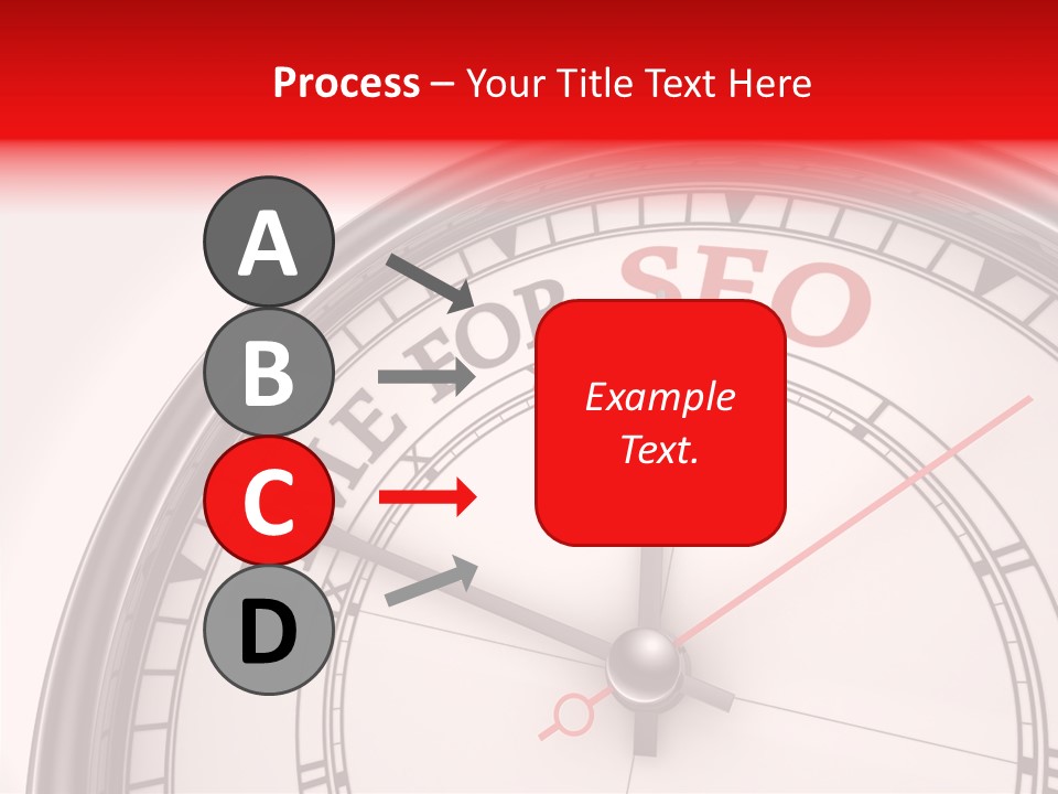 Metal Clock Webpage PowerPoint Template