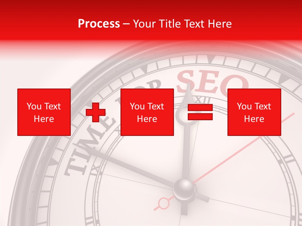 Metal Clock Webpage PowerPoint Template