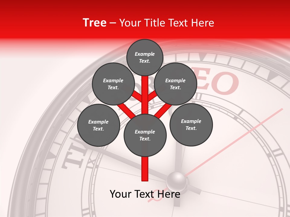 Metal Clock Webpage PowerPoint Template