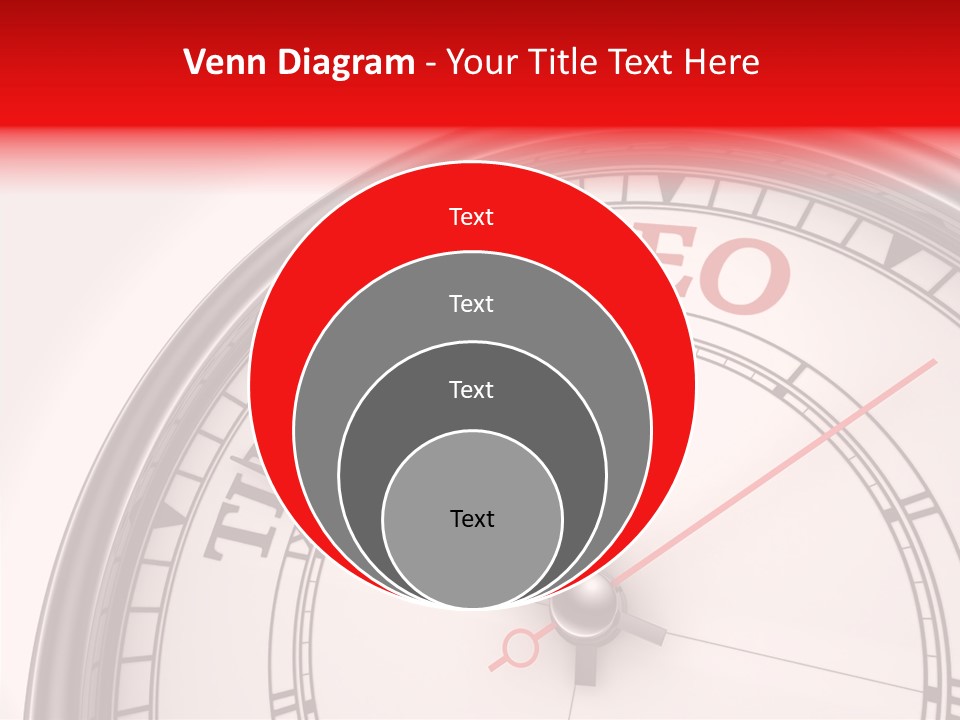 Metal Clock Webpage PowerPoint Template