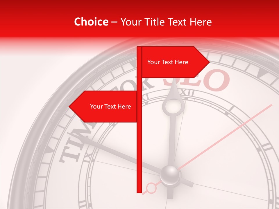 Metal Clock Webpage PowerPoint Template
