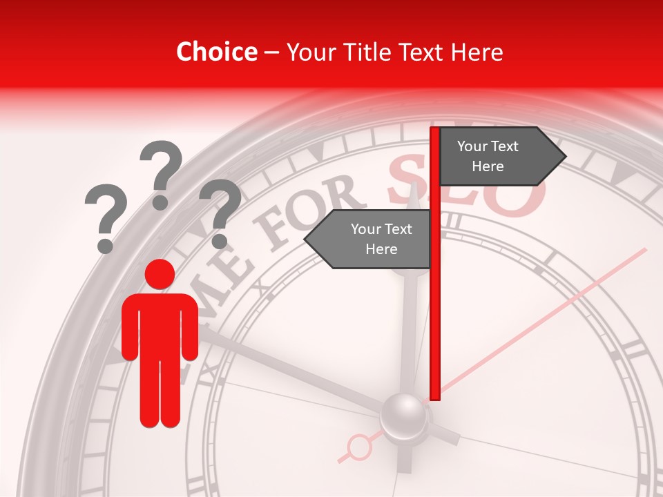 Metal Clock Webpage PowerPoint Template