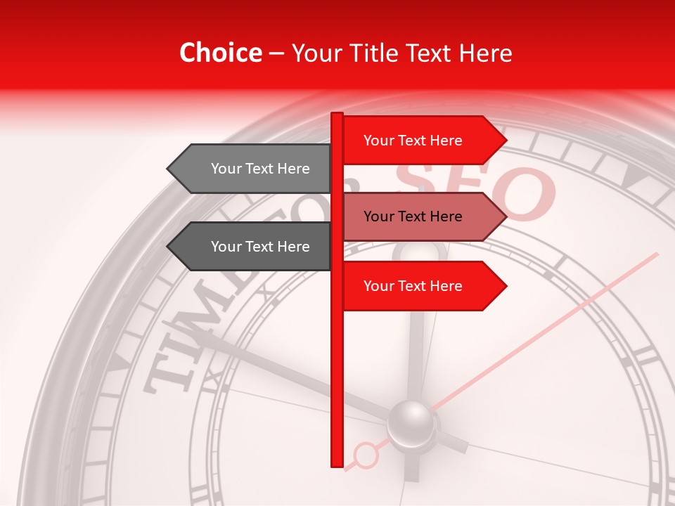 Metal Clock Webpage PowerPoint Template