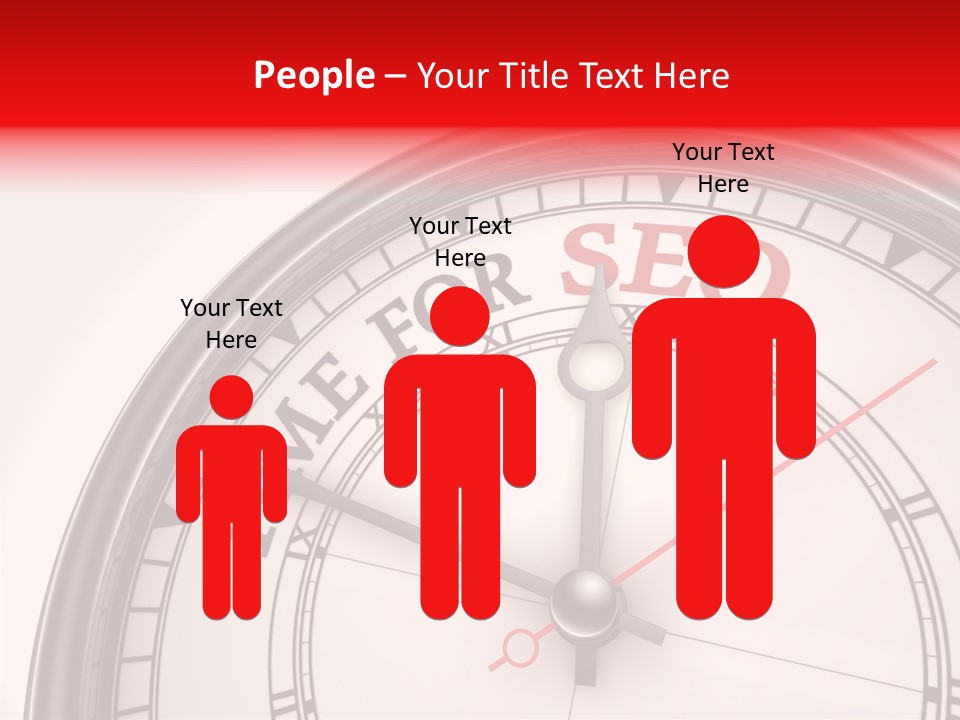 Metal Clock Webpage PowerPoint Template