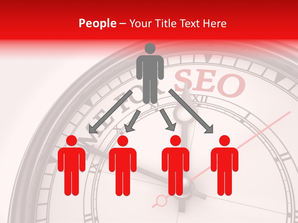 Metal Clock Webpage PowerPoint Template