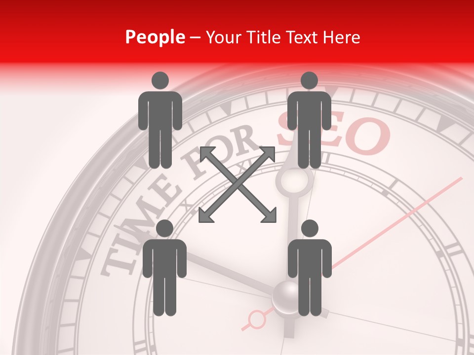 Metal Clock Webpage PowerPoint Template