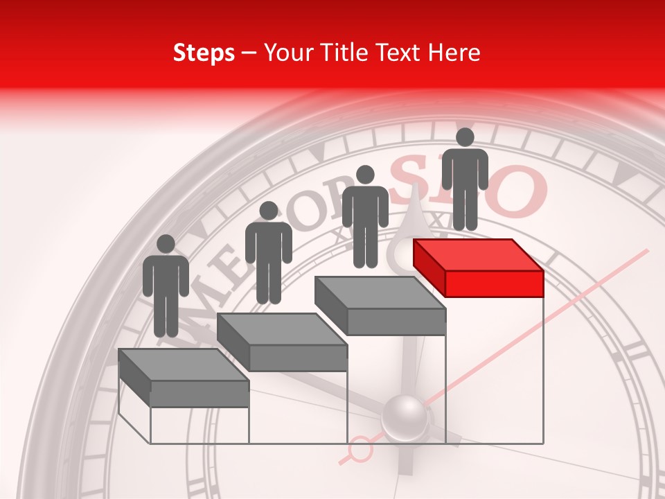 Metal Clock Webpage PowerPoint Template