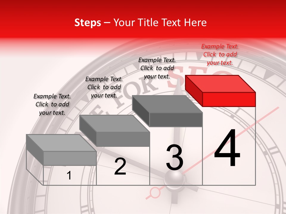 Metal Clock Webpage PowerPoint Template