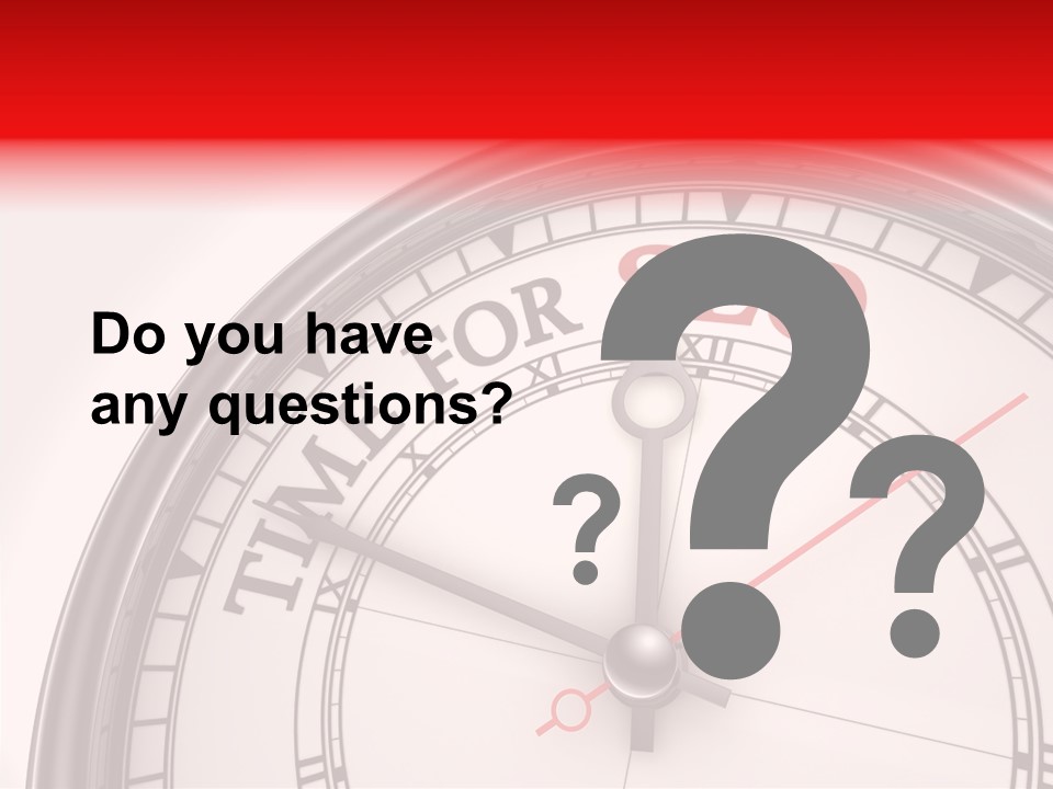 Metal Clock Webpage PowerPoint Template