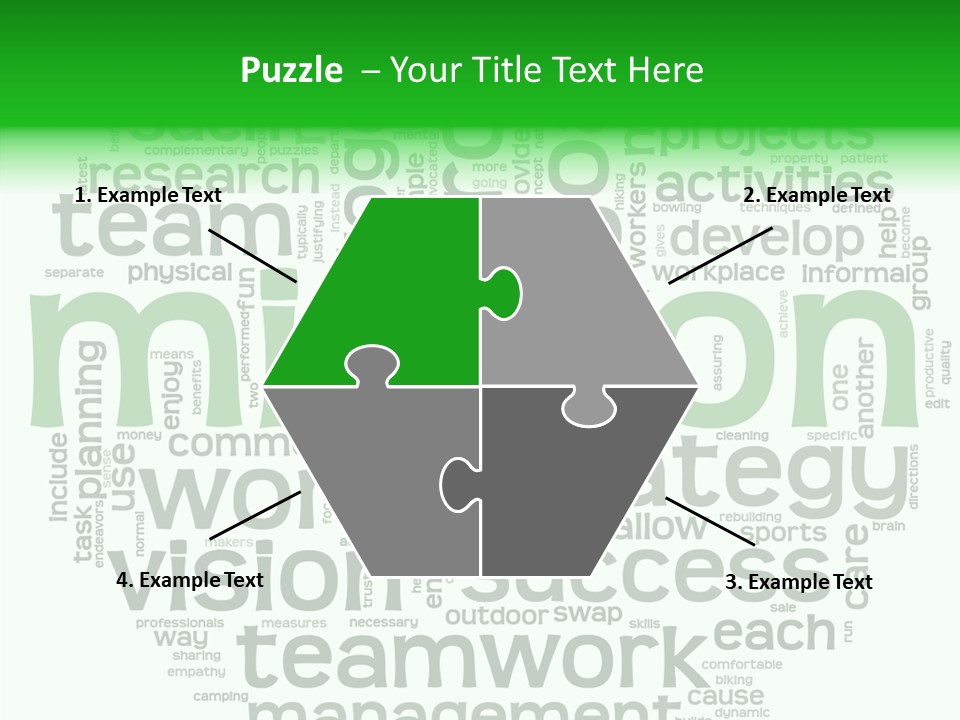 Text Motivation Tagcloud PowerPoint Template