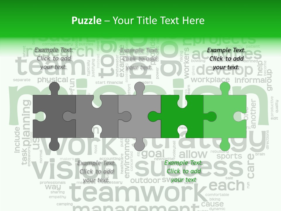 Text Motivation Tagcloud PowerPoint Template