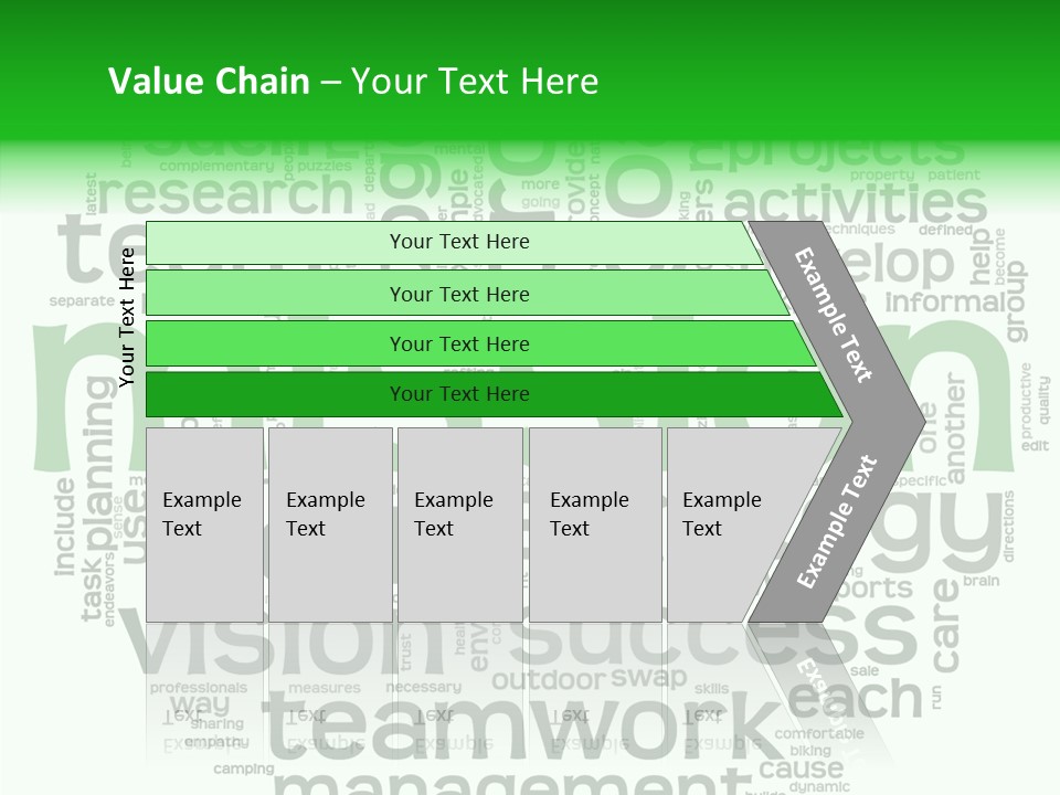 Text Motivation Tagcloud PowerPoint Template