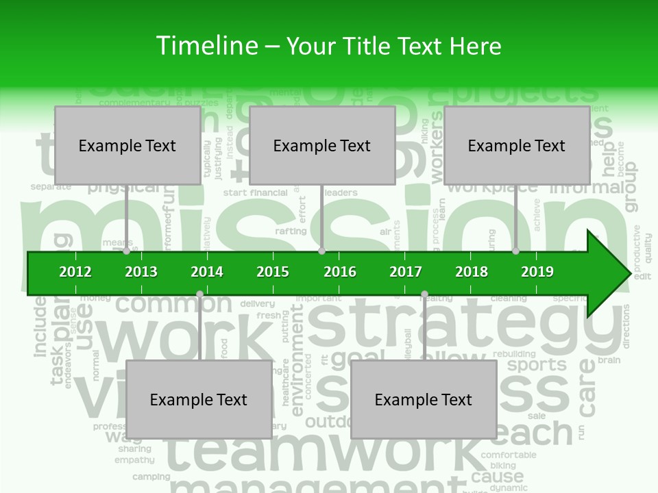 Text Motivation Tagcloud PowerPoint Template