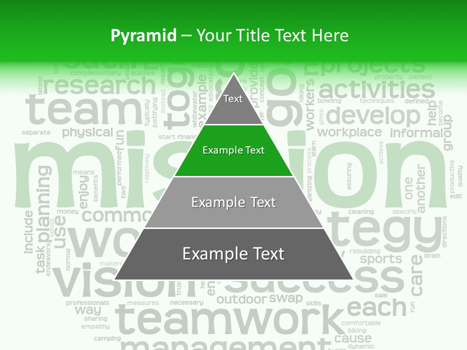 Text Motivation Tagcloud PowerPoint Template