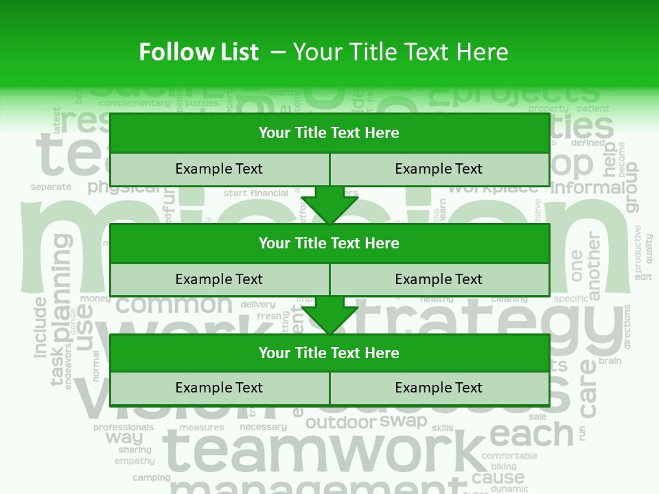 Text Motivation Tagcloud PowerPoint Template