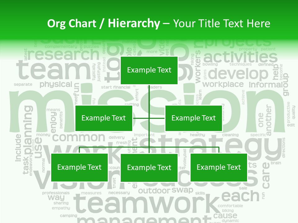 Text Motivation Tagcloud PowerPoint Template